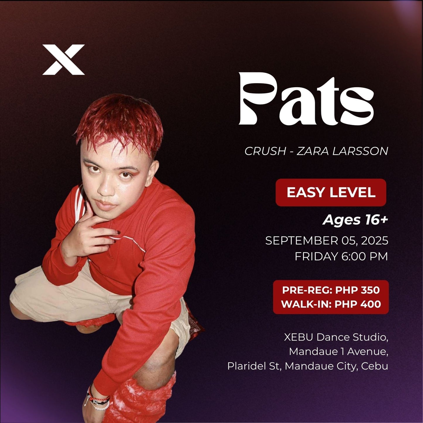 EASY | Femme Club with Pats | Crush - zara larsson | Friday 6:00 PM
