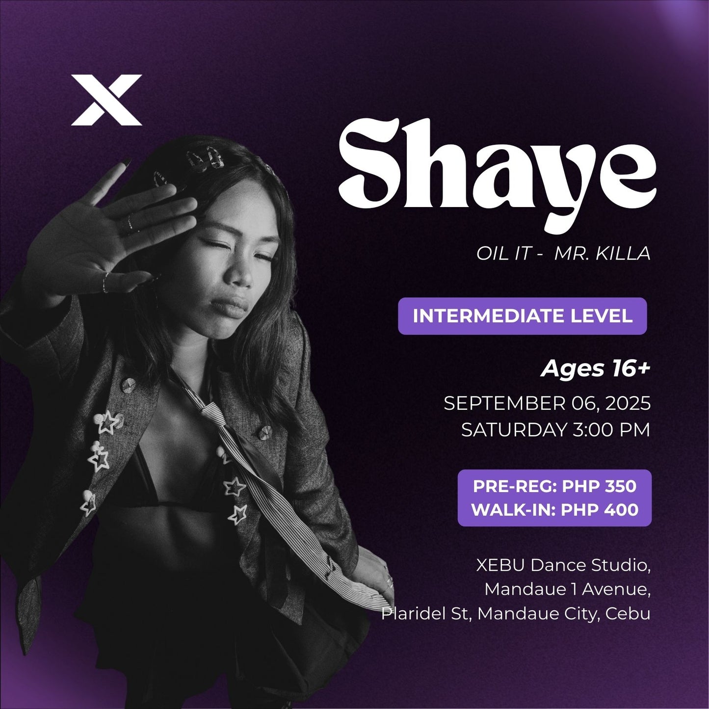 INTERMEDIATE | Queen Energy with Shaye | Oil It - Mr Killa | Saturday 3:00 PM