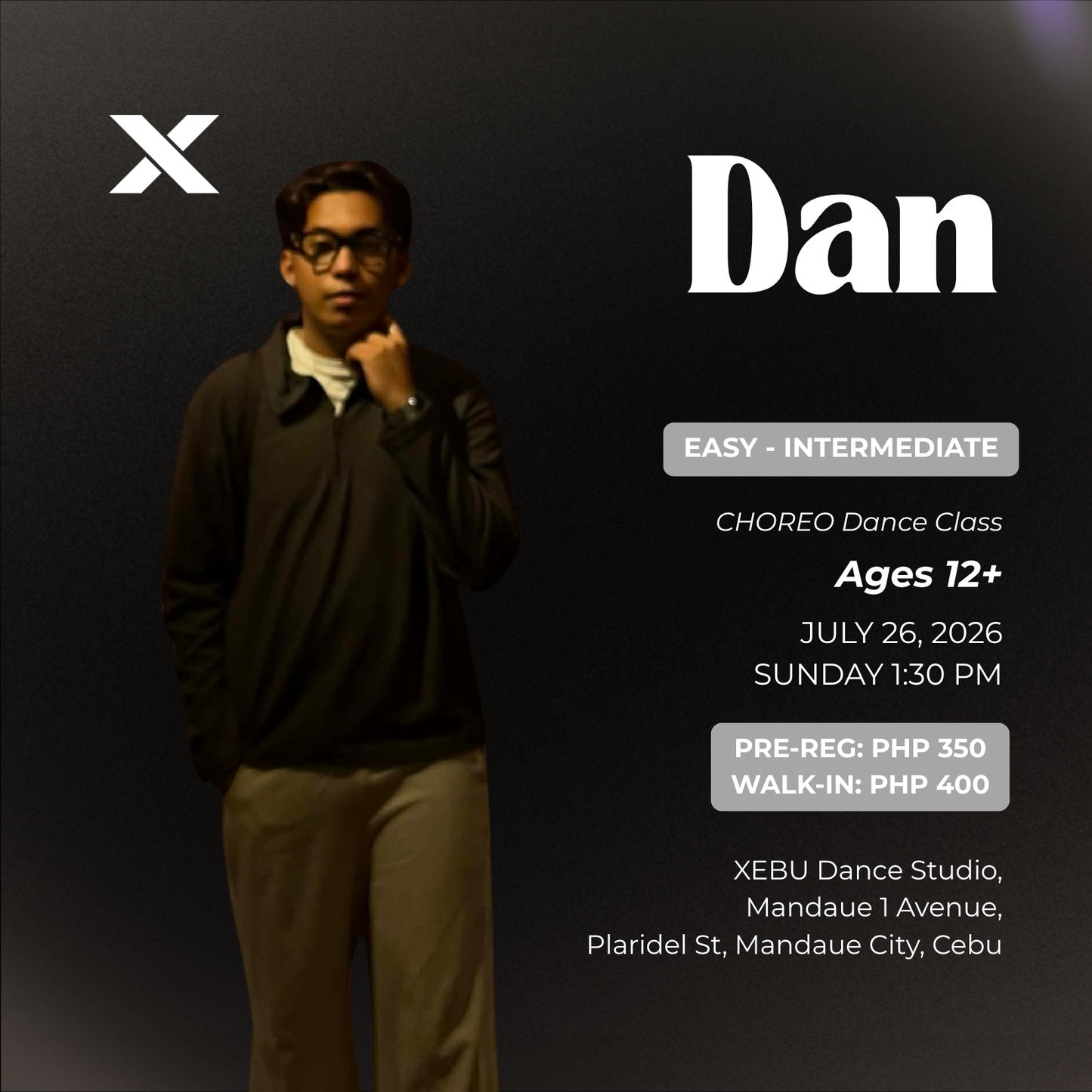 EASY - INTERMEDIATE | CHOREO Dance Class with Dan | Sunday 1:30 PM