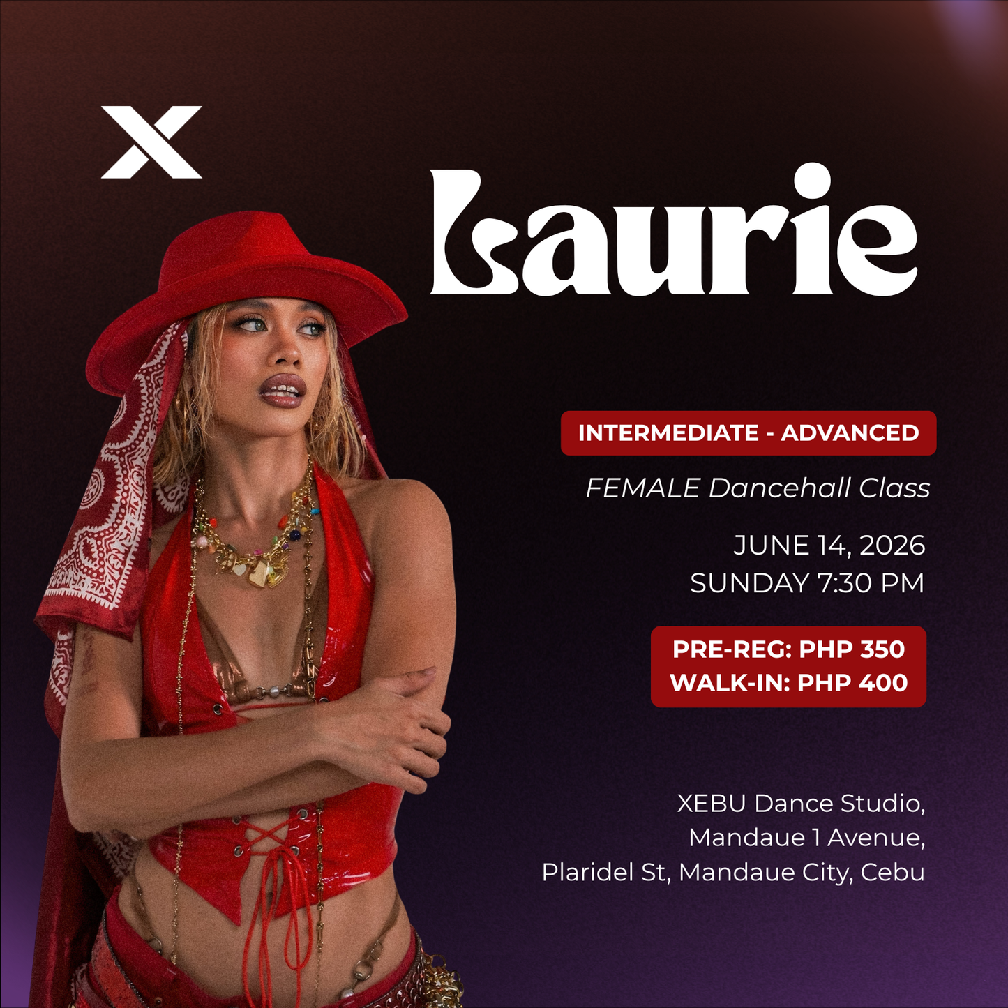 INTERMEDIATE - ADVANCED | FEMALE Dancehall Class with Laurie | Sunday 7:30 PM