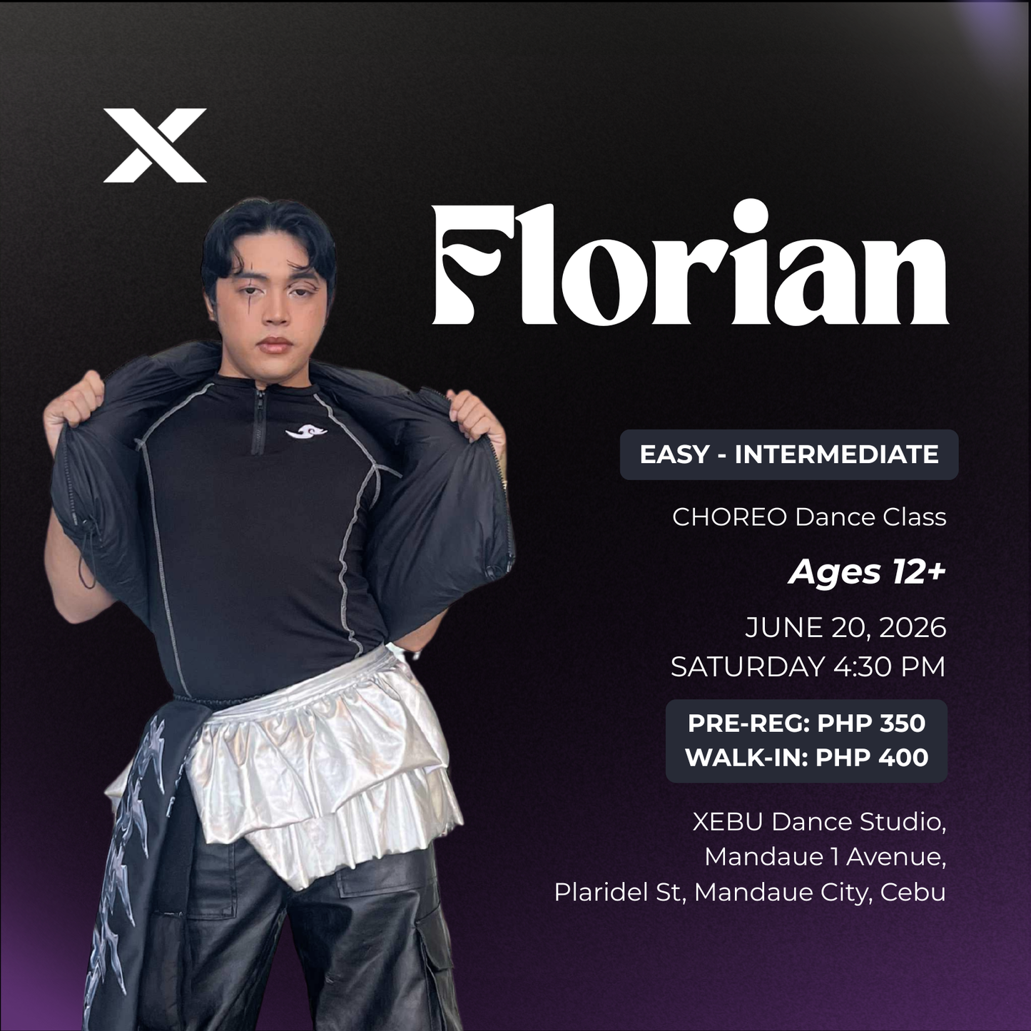 EASY - INTERMEDIATE | CHOREO Dance Class with Florian | Saturday 4:30 PM