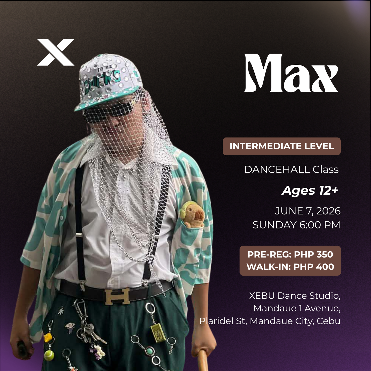 INTERMEDIATE | Dancehall Class with Max | Sunday 6:00 PM