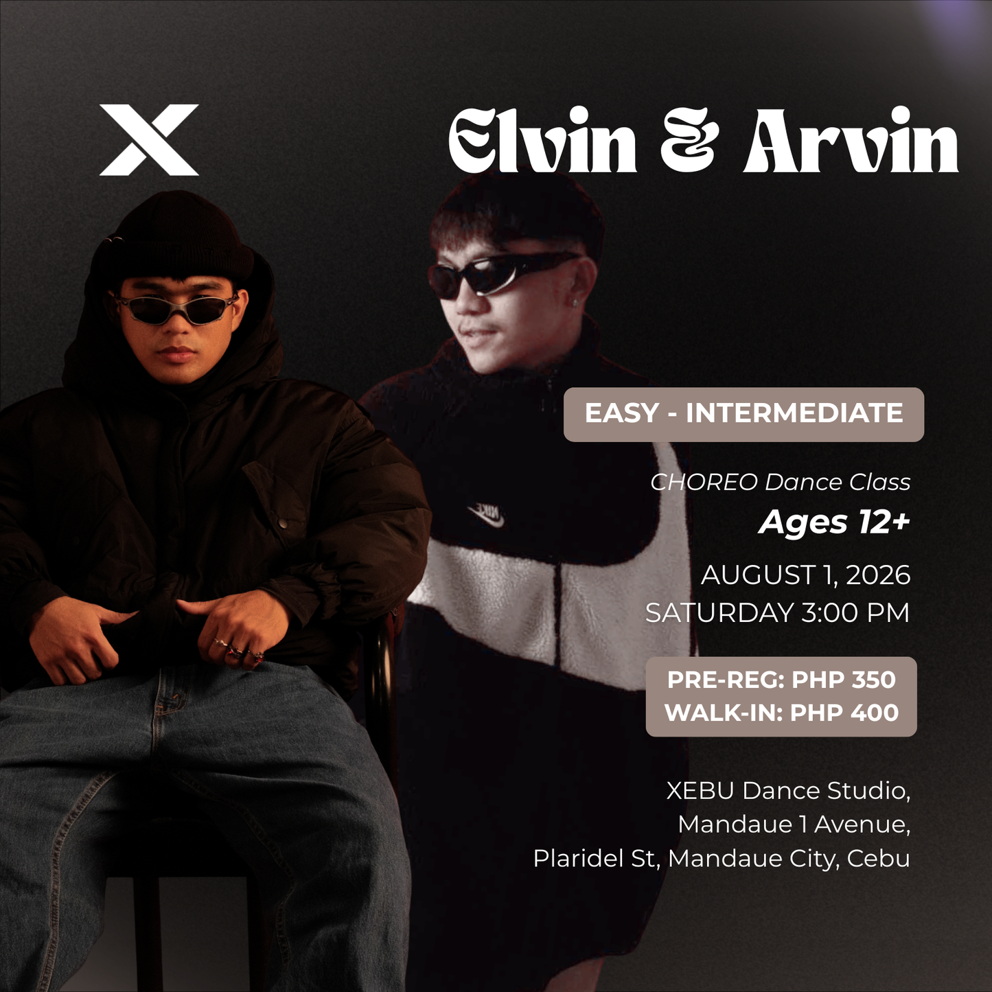 EASY - INTERMEDIATE | CHOREO Dance Class with Arvin & Elvin | Saturday 3:00 PM
