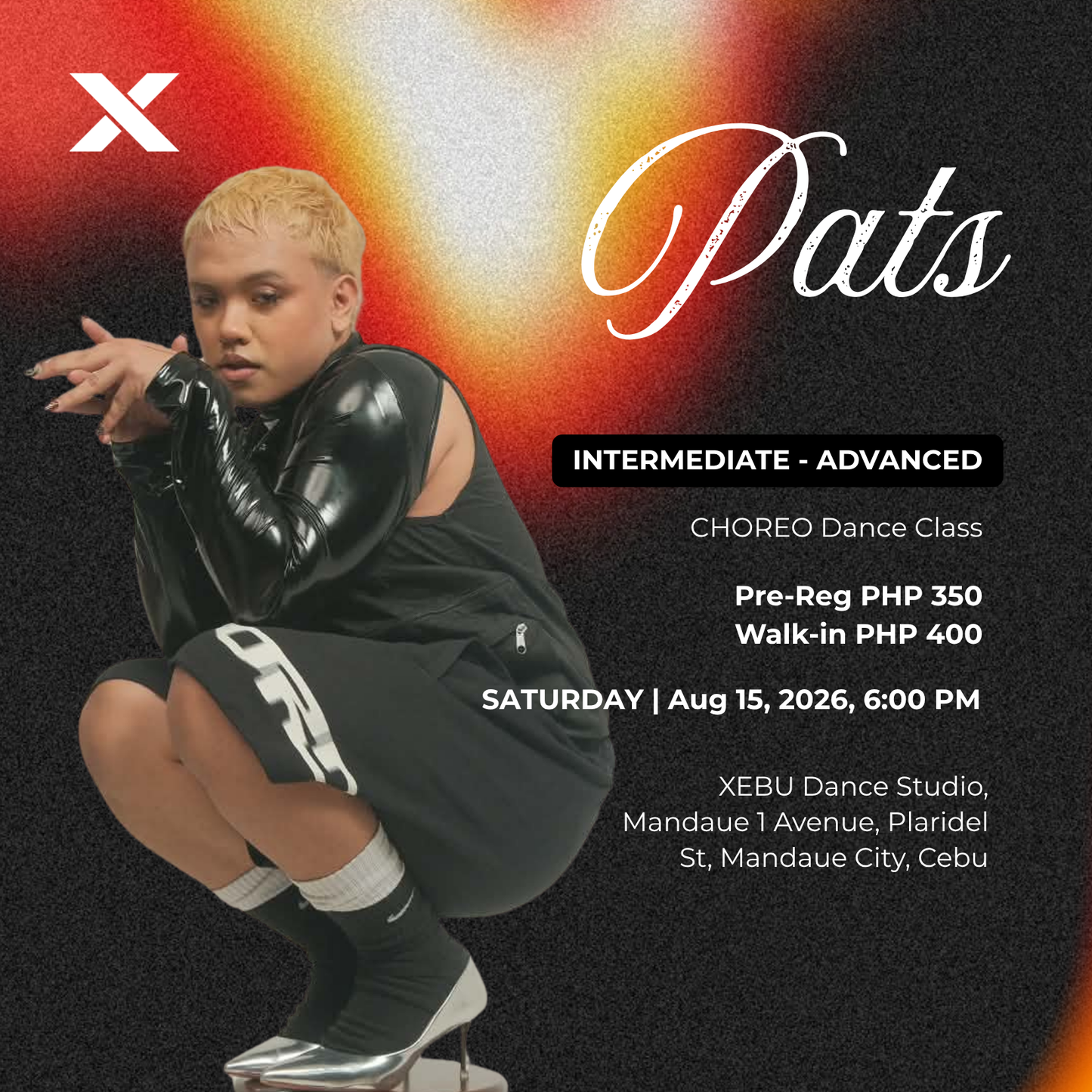 INTERMEDIATE - ADVANCED | CHOREO Dance Class with Pats | Saturday 6:00 PM