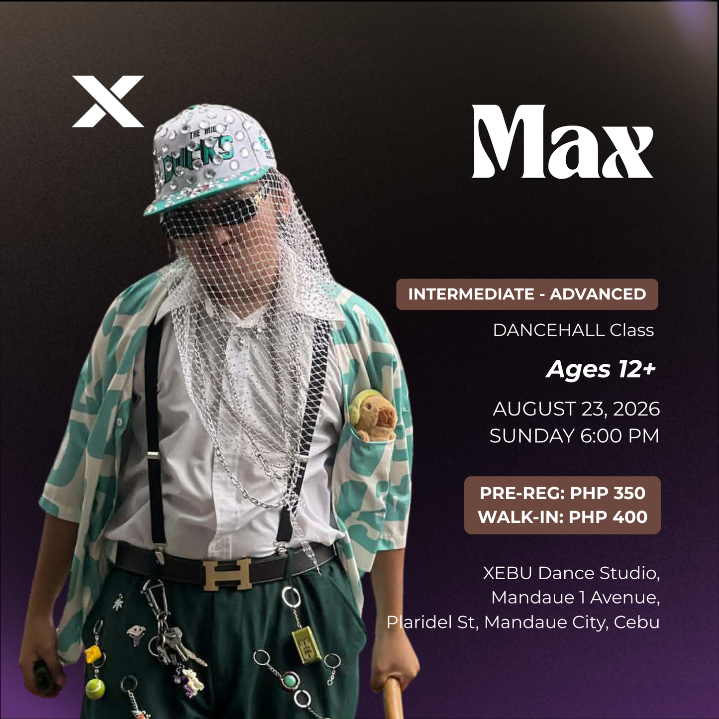 INTERMEDIATE - ADVANCED | DANCEHALL Class with Max | Sunday 6:00 PM