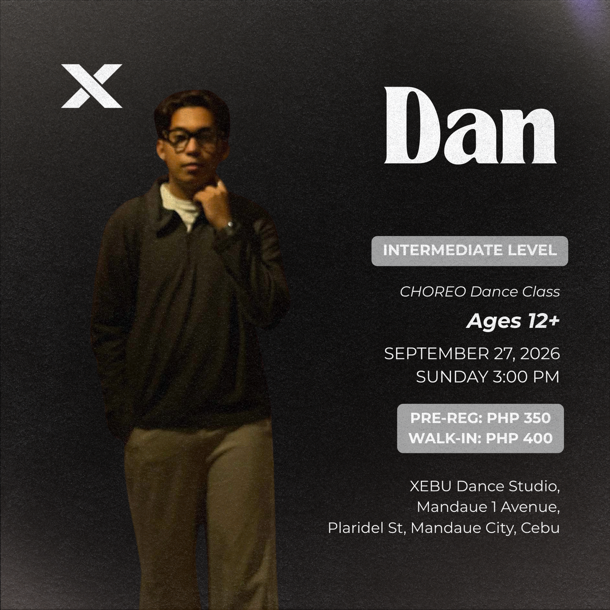 INTERMEDIATE | CHOREO Dance Class with Dan | Sunday 3:00 PM