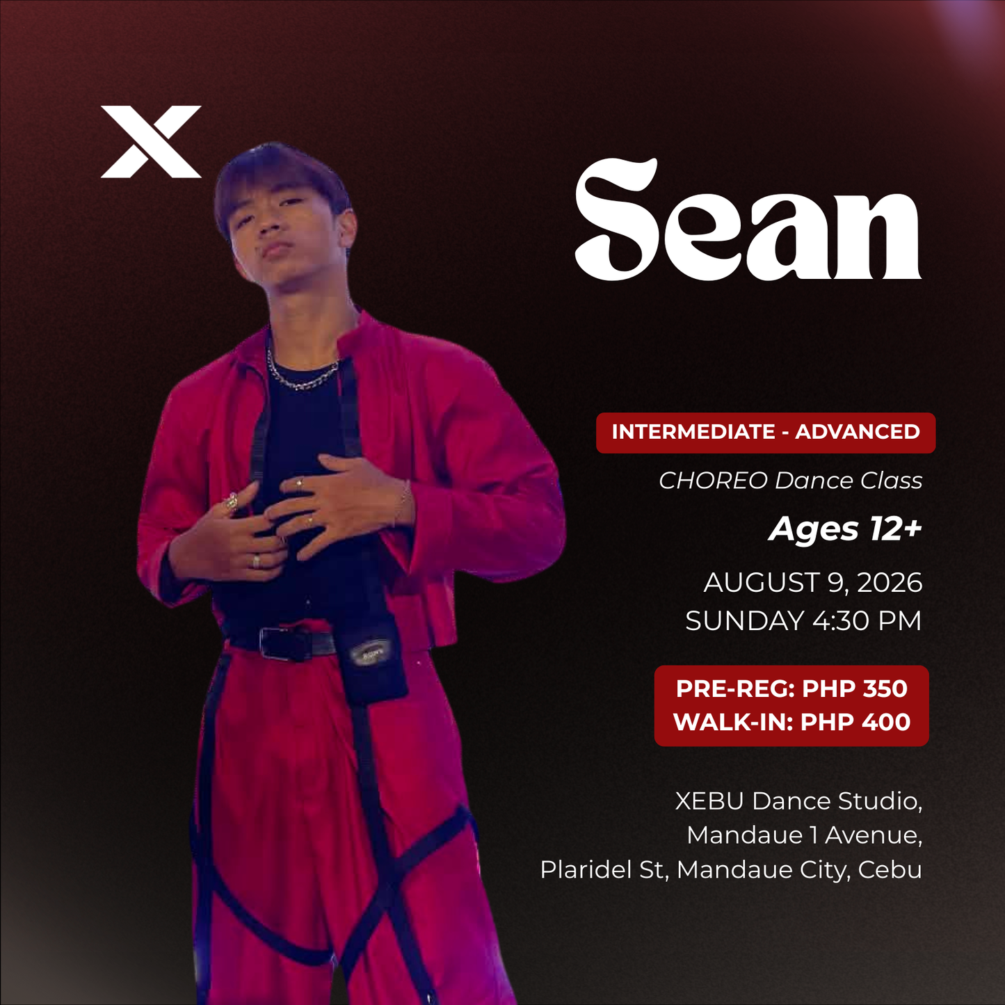 INTERMEDIATE - ADVANCED | CHOREO Dance Class with Sean | Sunday 4:30 PM