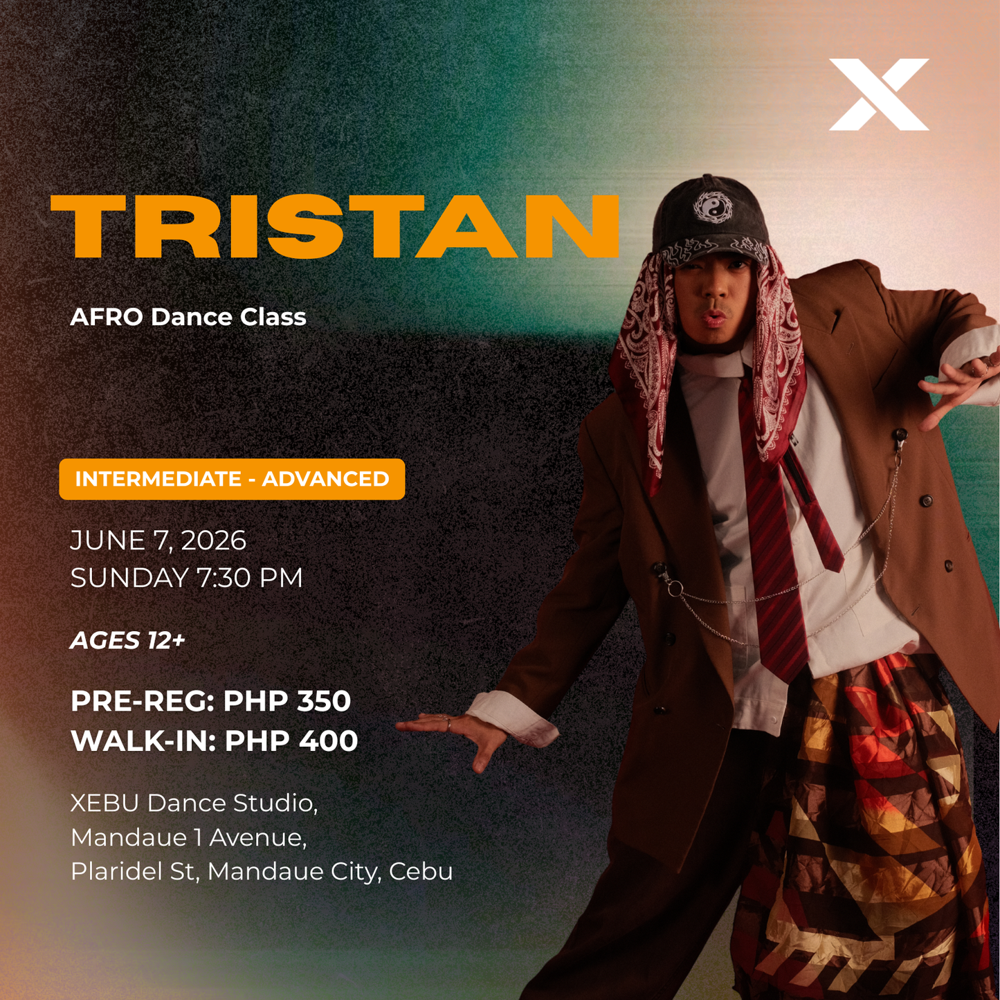 INTERMEDIATE - ADVANCED | AFRO Dance Class with Tristan | Sunday 7:30 PM