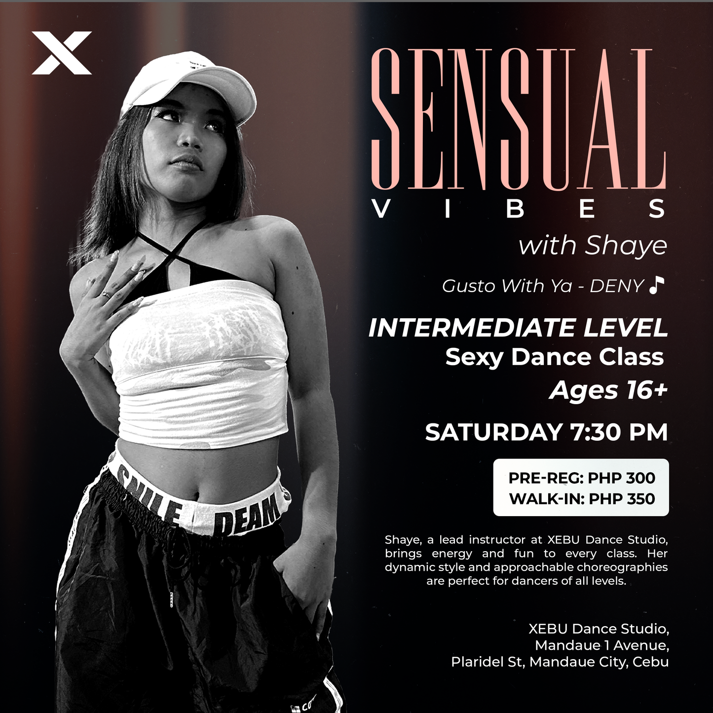 INTERMEDIATE | SENSUAL VIBES with Shaye | Gusto With Ya - DENY | Saturday 7:30 PM