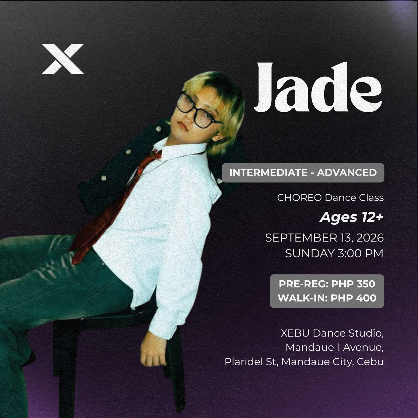 INTERMEDIATE - ADVANCED | CHOREO Dance Class with Jade | Sunday 3:00 PM