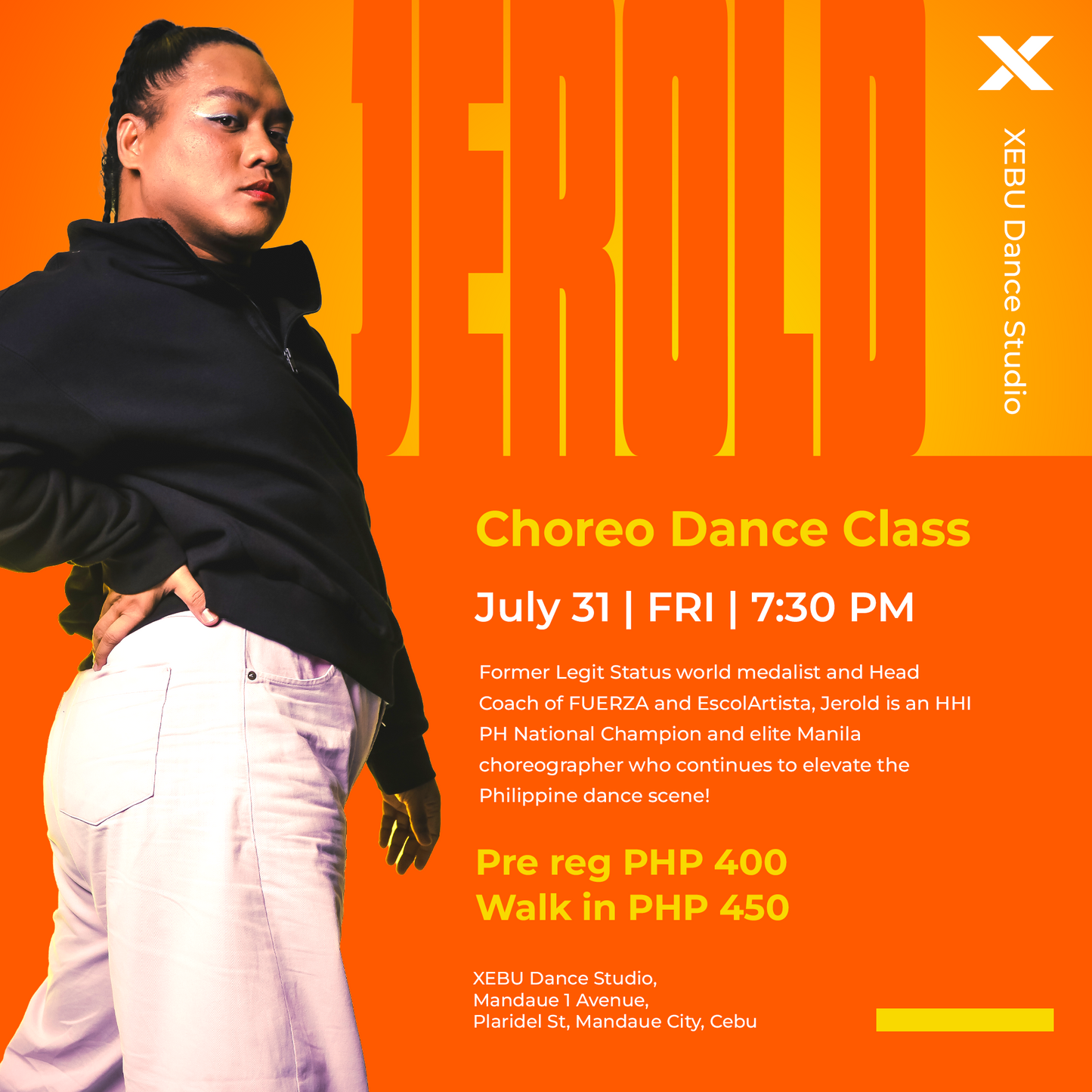 OPEN TO ALL LEVEL | CHOREO Dance Class with Jerold | Friday 7:30 PM