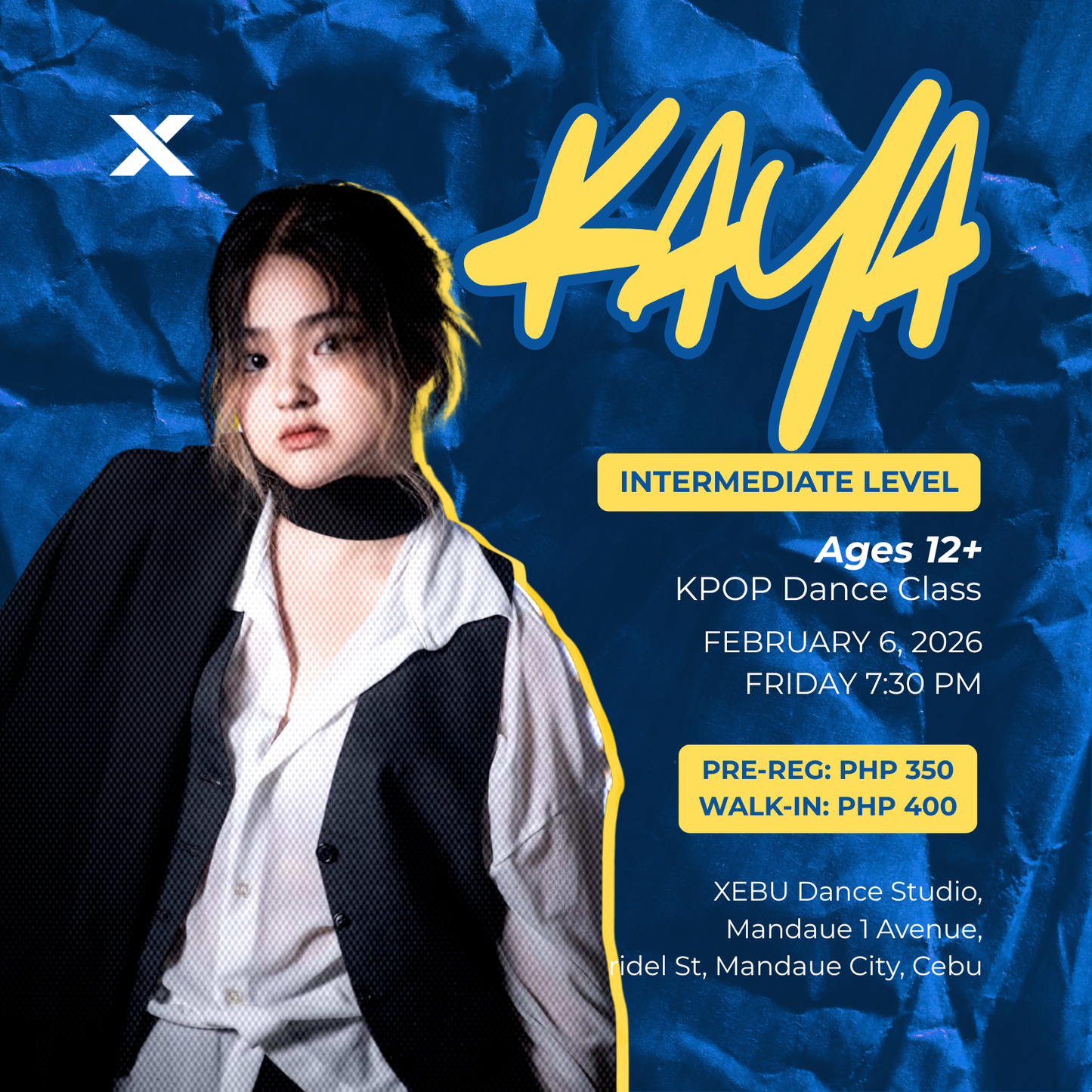 OPEN | KPOP Dance Class with Kaya | Friday 7:30 PM
