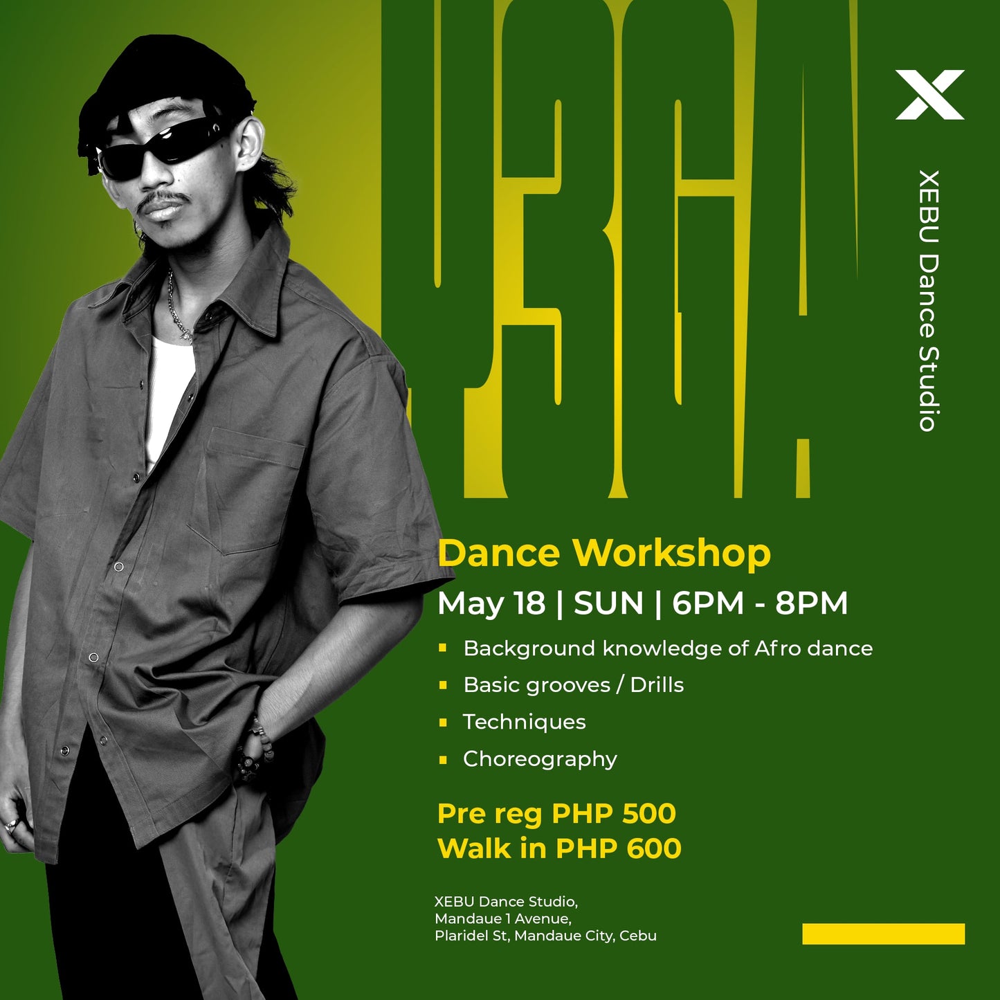AFRO Dance | Y3GA | May 18, Sunday 6:00 - 8:00 PM