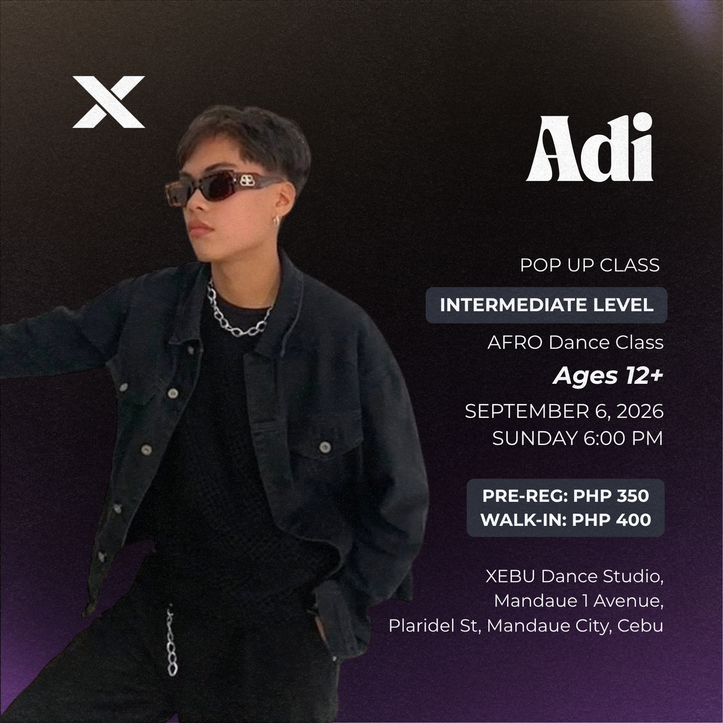 INTERMEDIATE | AFRO Dance Class with Adi | Sunday 6:00 PM