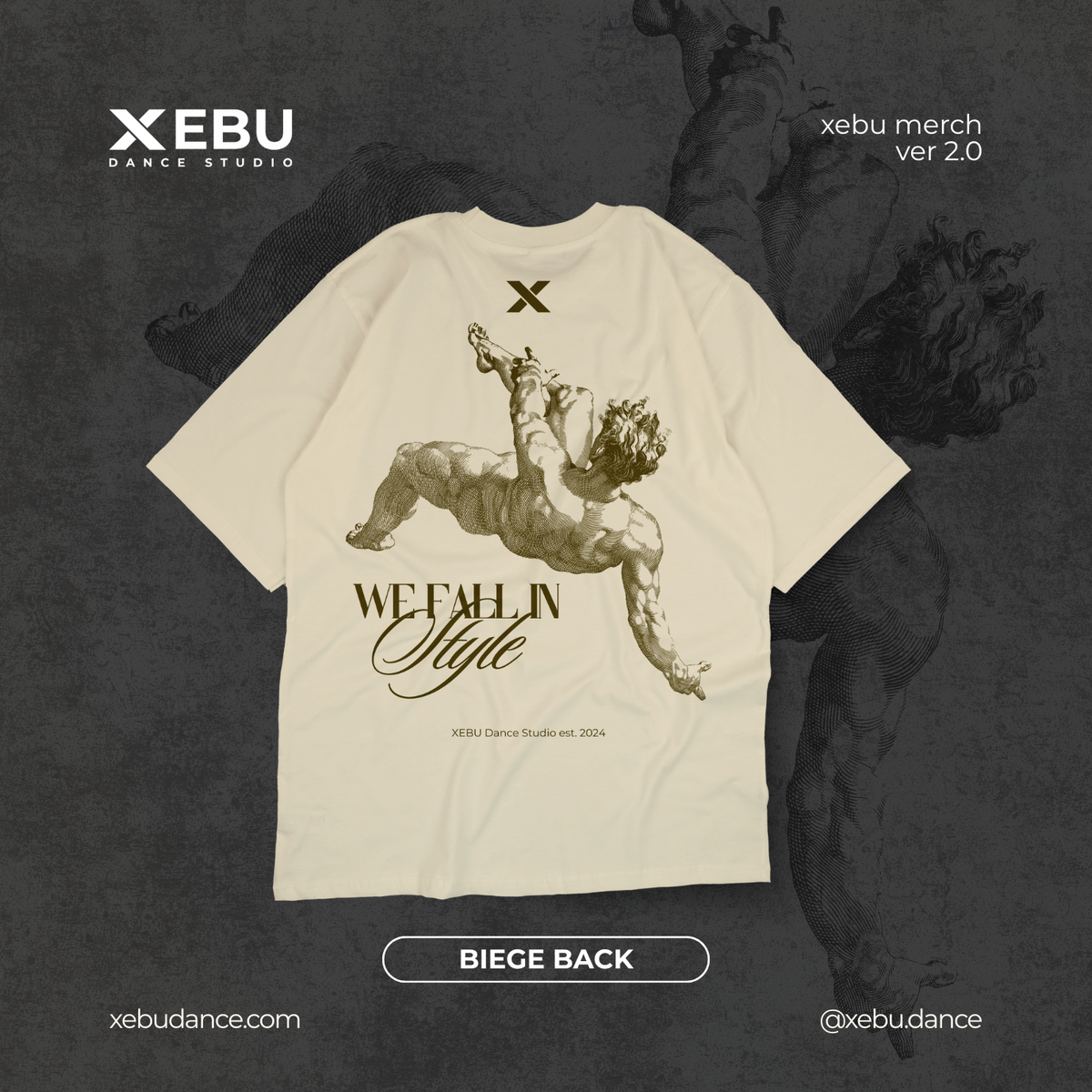 Xebu XEBU Shirt V2 Beige – XEBU Dance Studio