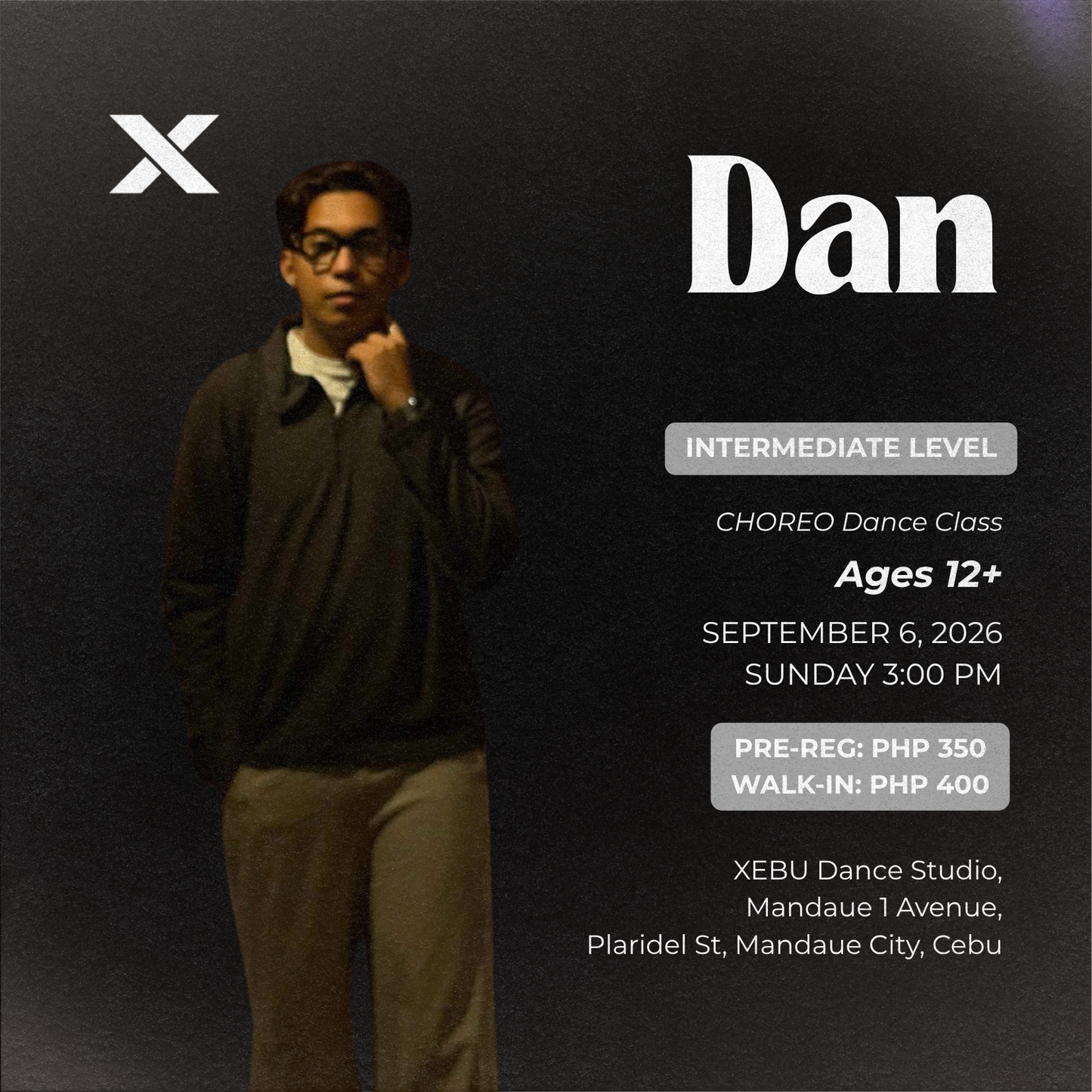INTERMEDIATE | CHOREO Dance Class with Dan | Sunday 3:00 PM