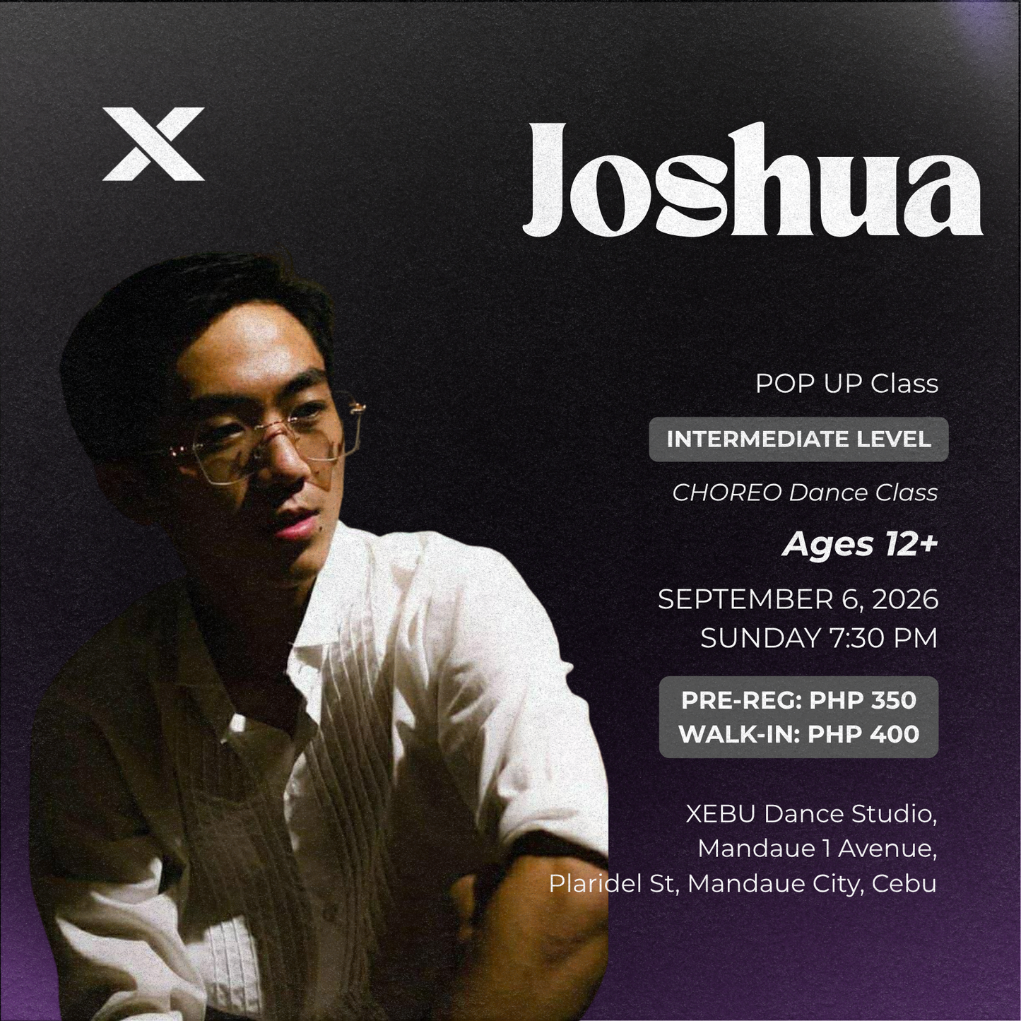 INTERMEDIATE | CHOREO Dance Class with Joshua | Sunday 7:30 PM