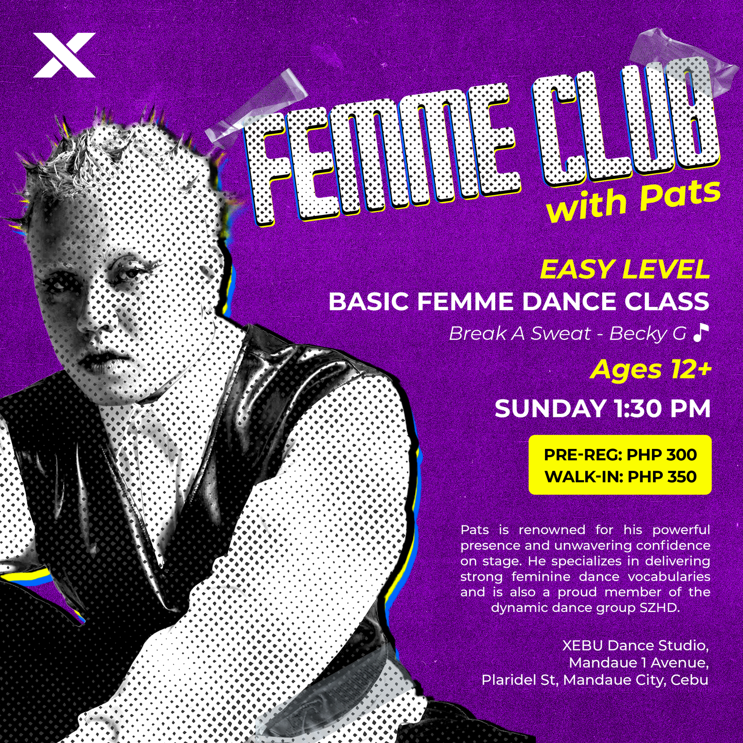 EASY | Femme Club with Pats | Break A Sweat - Becky G | Sunday 1:30 PM