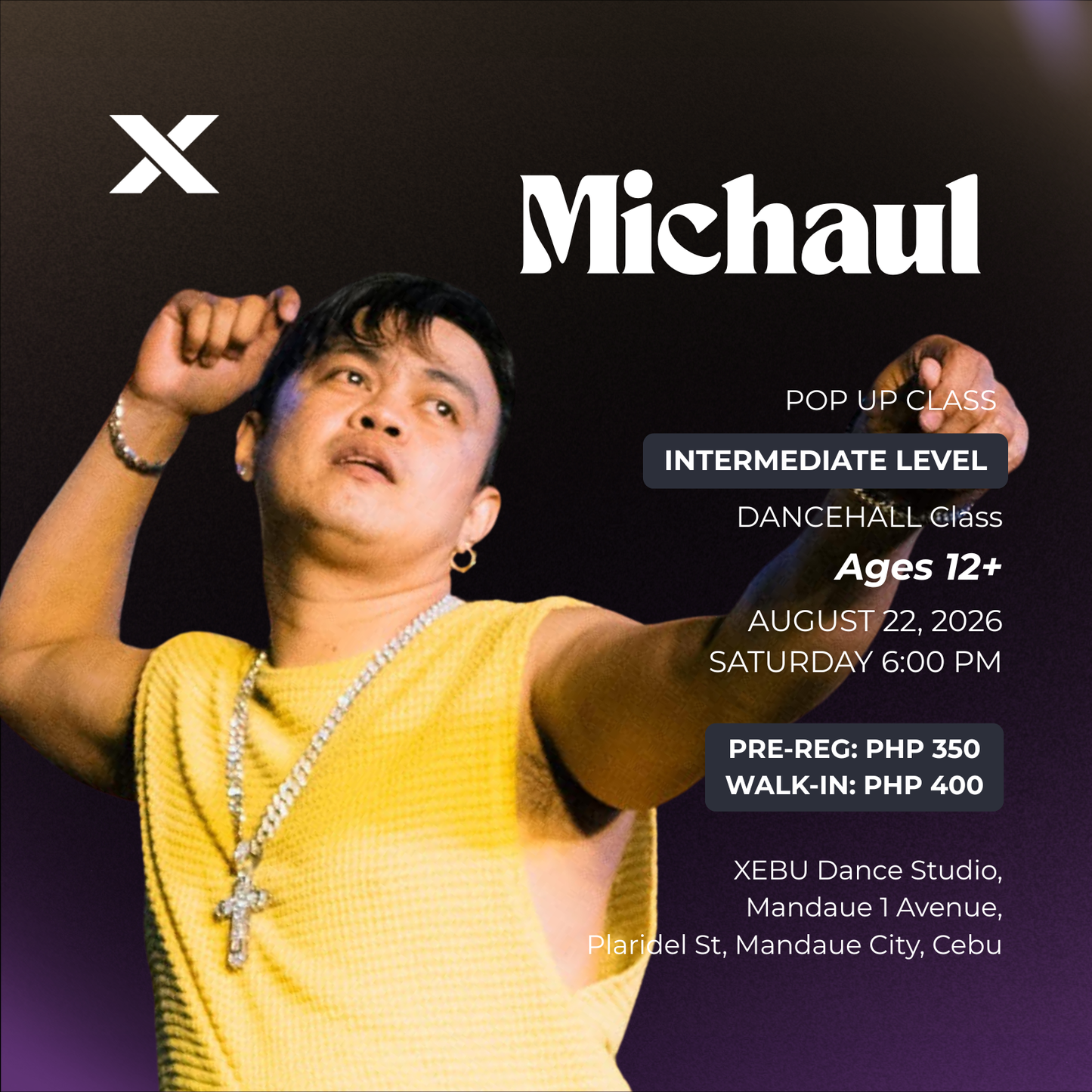 INTERMEDIATE | DANCEHALL Class with Michaul | Saturday 6:00 PM
