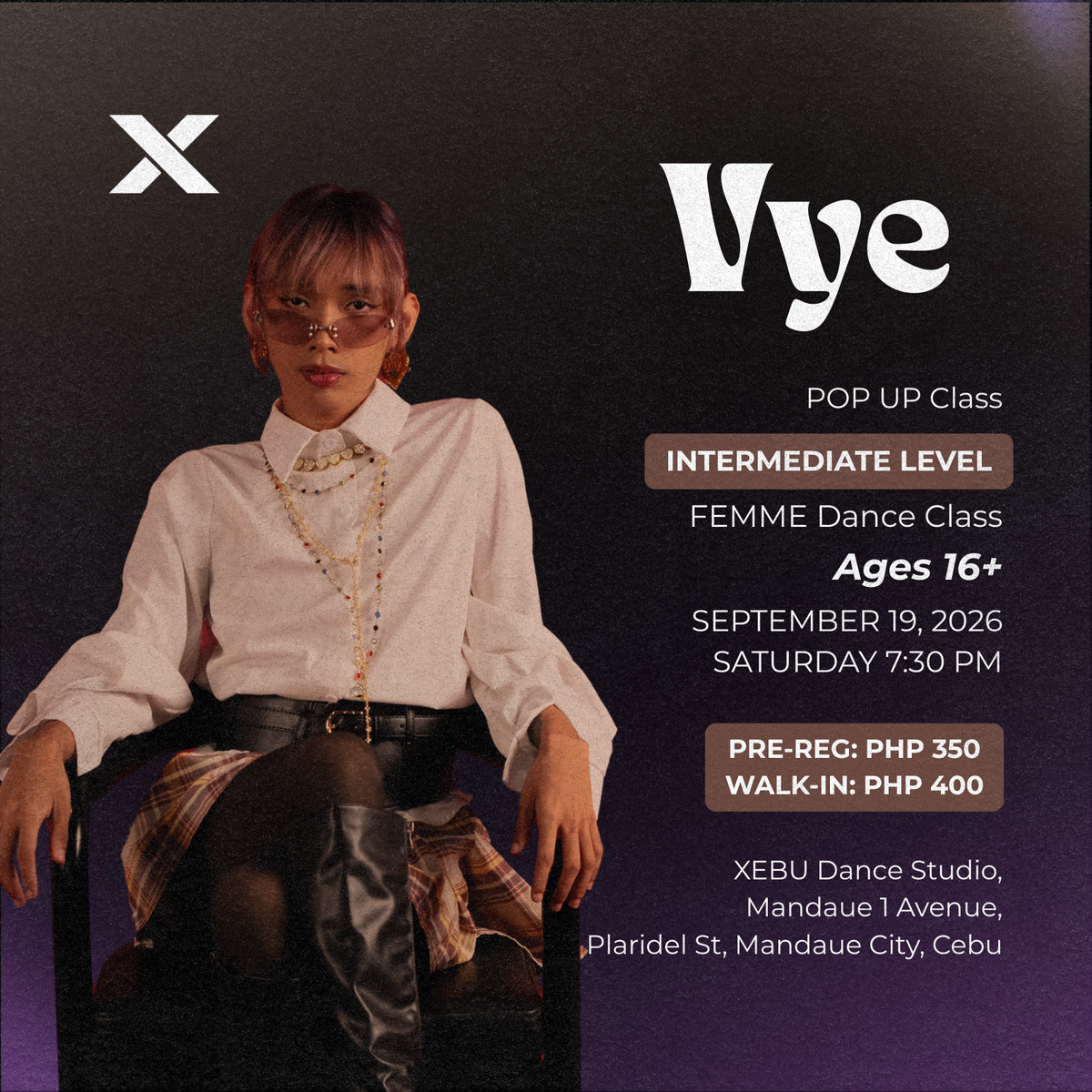 INTERMEDIATE | FEMME Dance Class with Vye | Saturday 7:30 PM