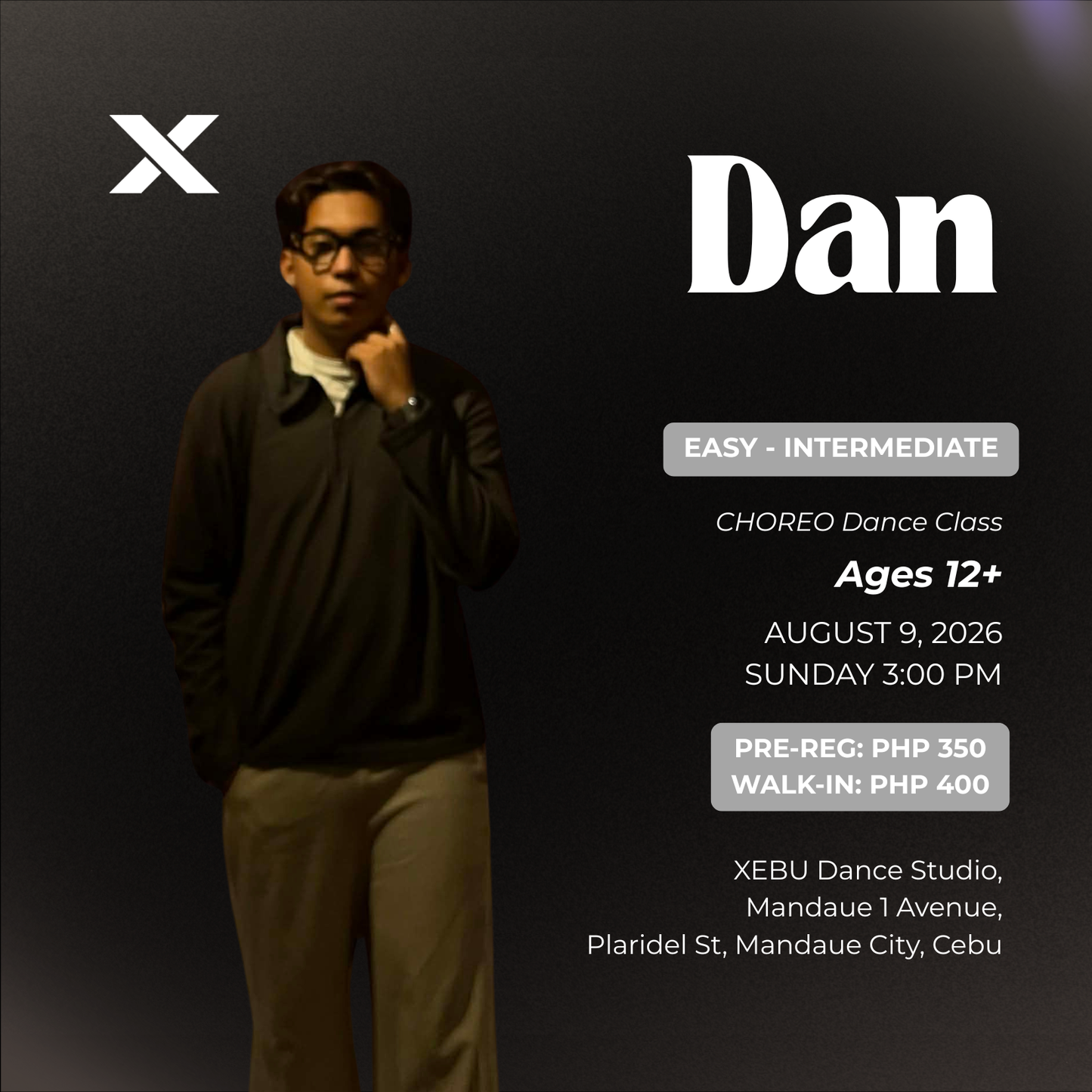EASY - INTERMEDIATE | CHOREO Dance Class with Dan | Sunday 3:00 PM