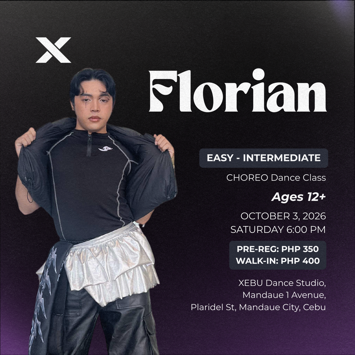 EASY - INTERMEDIATE | CHOREO Dance Class with Florian | Saturday 6:00 PM