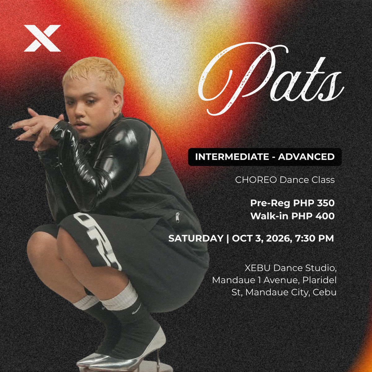 INTERMEDIATE - ADVANCED | CHOREO Dance Class with Pats | Saturday 7:30 PM