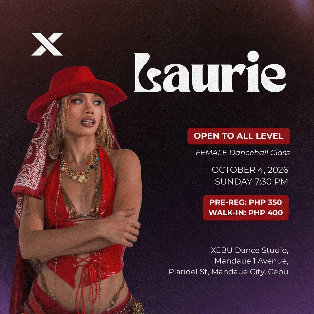 OPEN TO ALL LEVEL | FEMALE Dancehall Class with Laurie | Sunday 7:30 PM