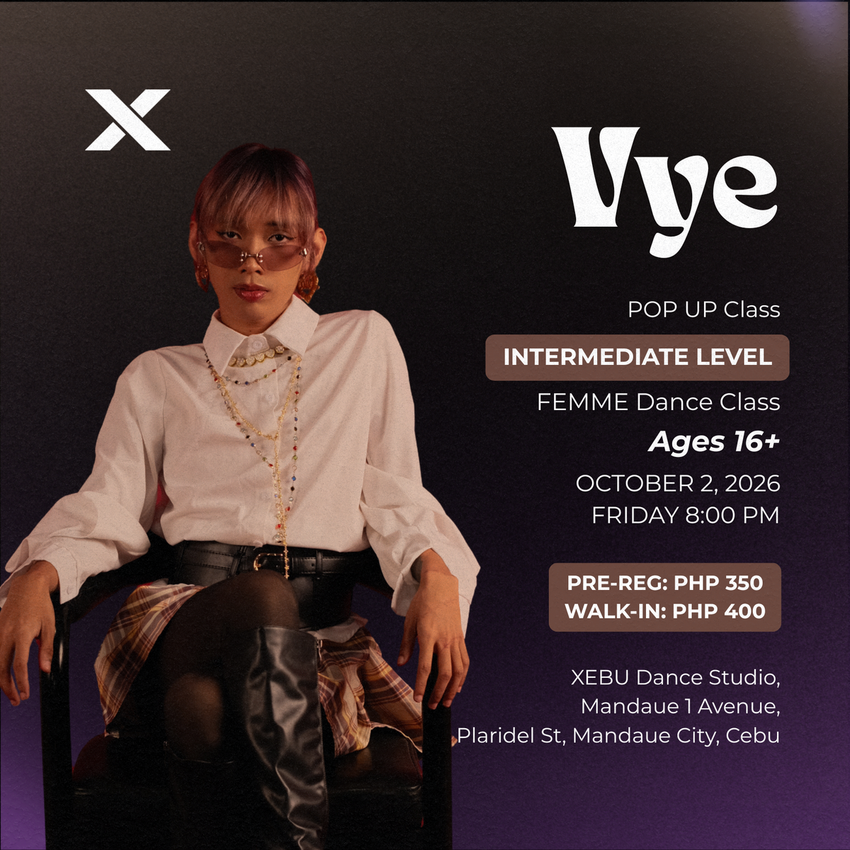 INTERMEDIATE | FEMME Dance Class with Vye | Friday 8:00 PM