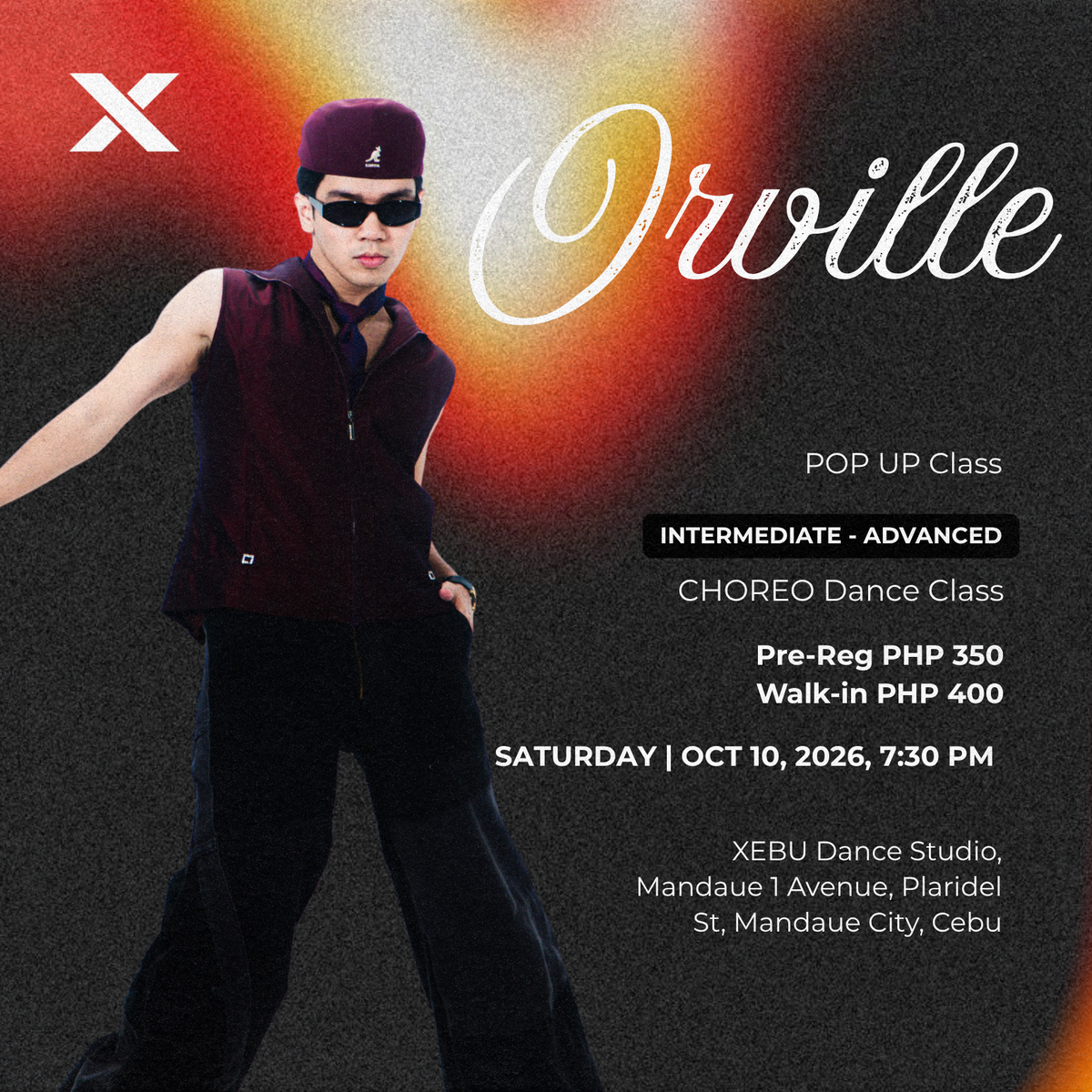 INTERMEDIATE - ADVANCED | CHOREO Dance Class with Orville | Saturday 7:30 PM