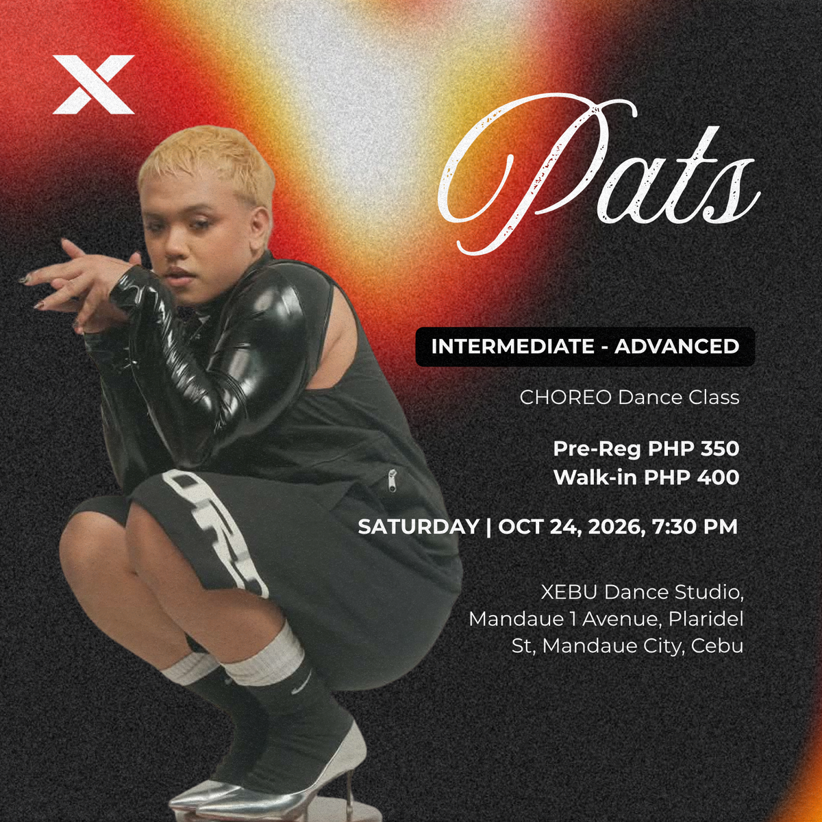 INTERMEDIATE - ADVANCED | CHOREO Dance Class with Pats | Saturday 7:30 PM