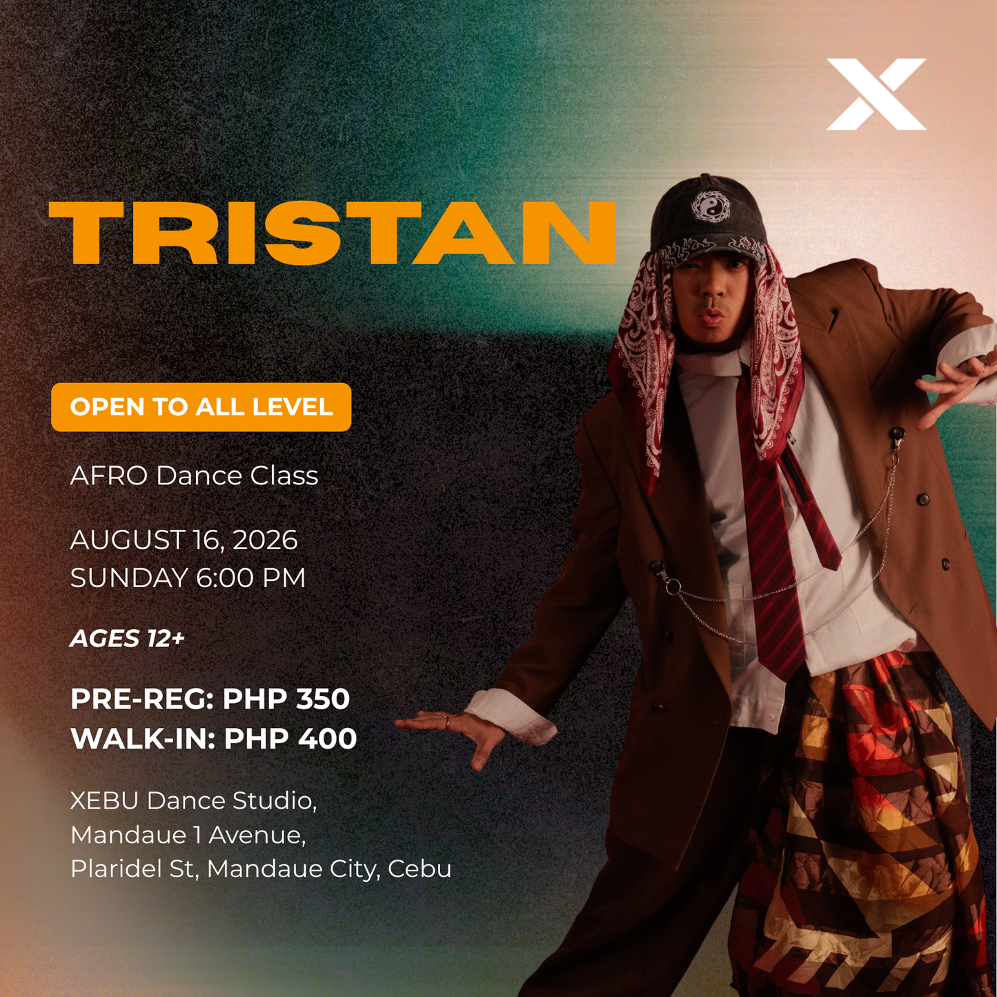 OPEN TO ALL LEVEL | AFRO Dance Class with Tristan | Sunday 6:00 PM