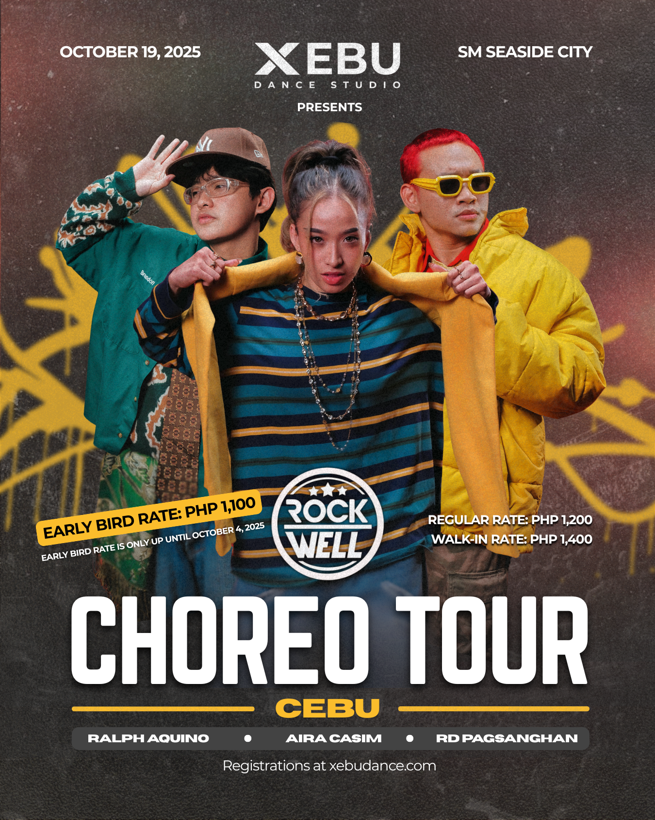 ROCK*WELL PH Choreo Tour | Aira Casim, RJ Aquino, and RD Pagsanghan