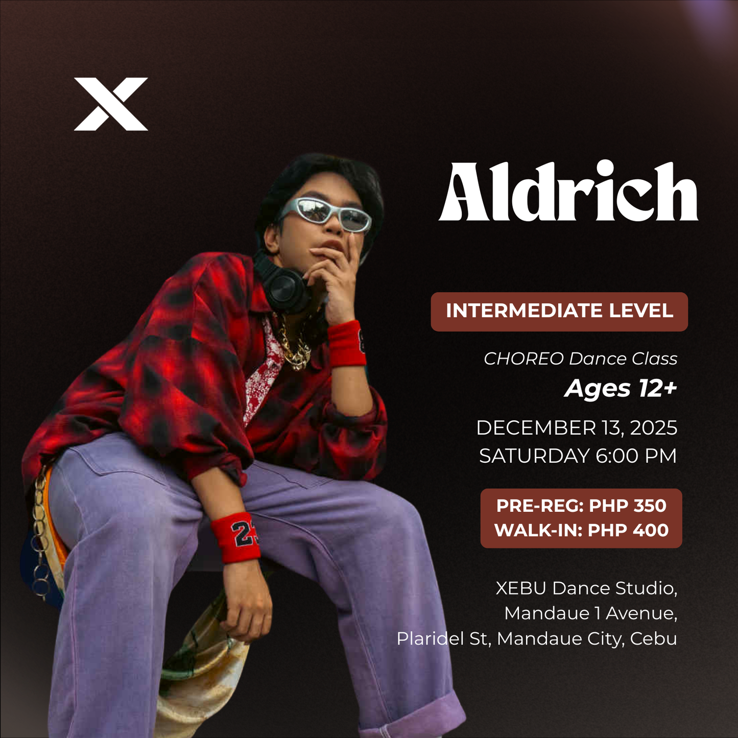 INTERMEDIATE | Choreo Dance Class with Aldrich | Saturday 6:00 PM