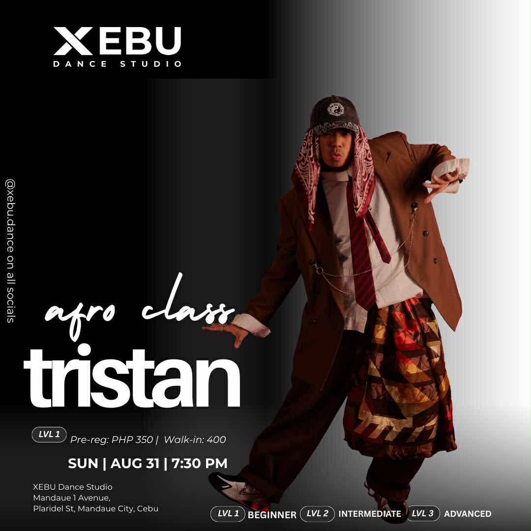 OPEN | Afro Dance Class with Tristan | Sunday 7:30 PM – XEBU Dance Studio