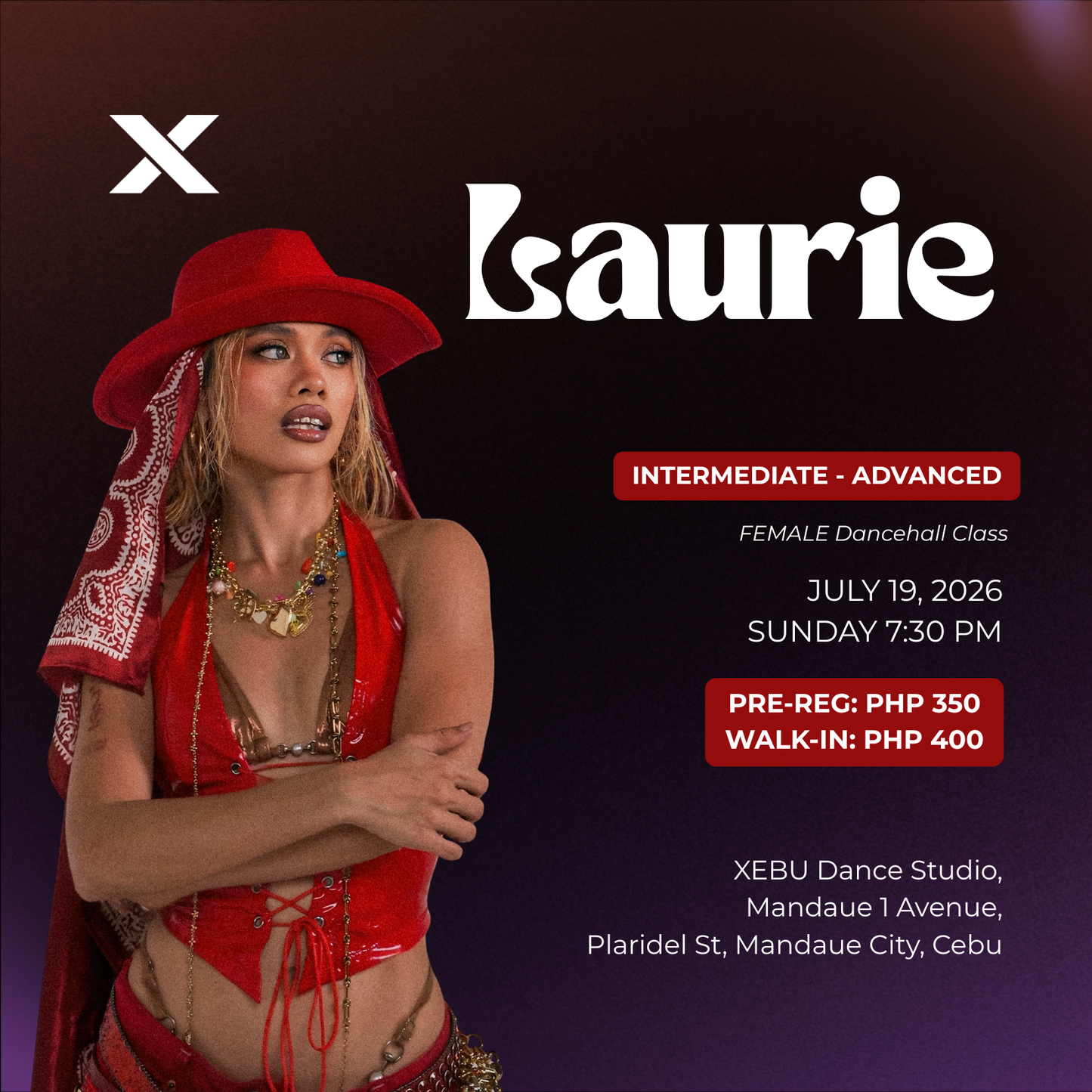 INTERMEDIATE - ADVANCED | FEMALE Dancehall Class with Laurie | Sunday 7:30 PM