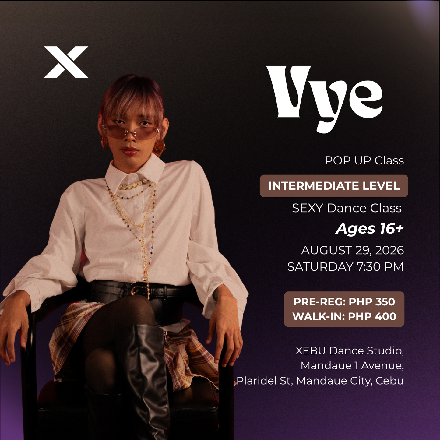 INTERMEDIATE | SEXY Dance Class with Vye | Saturday 7:30 PM